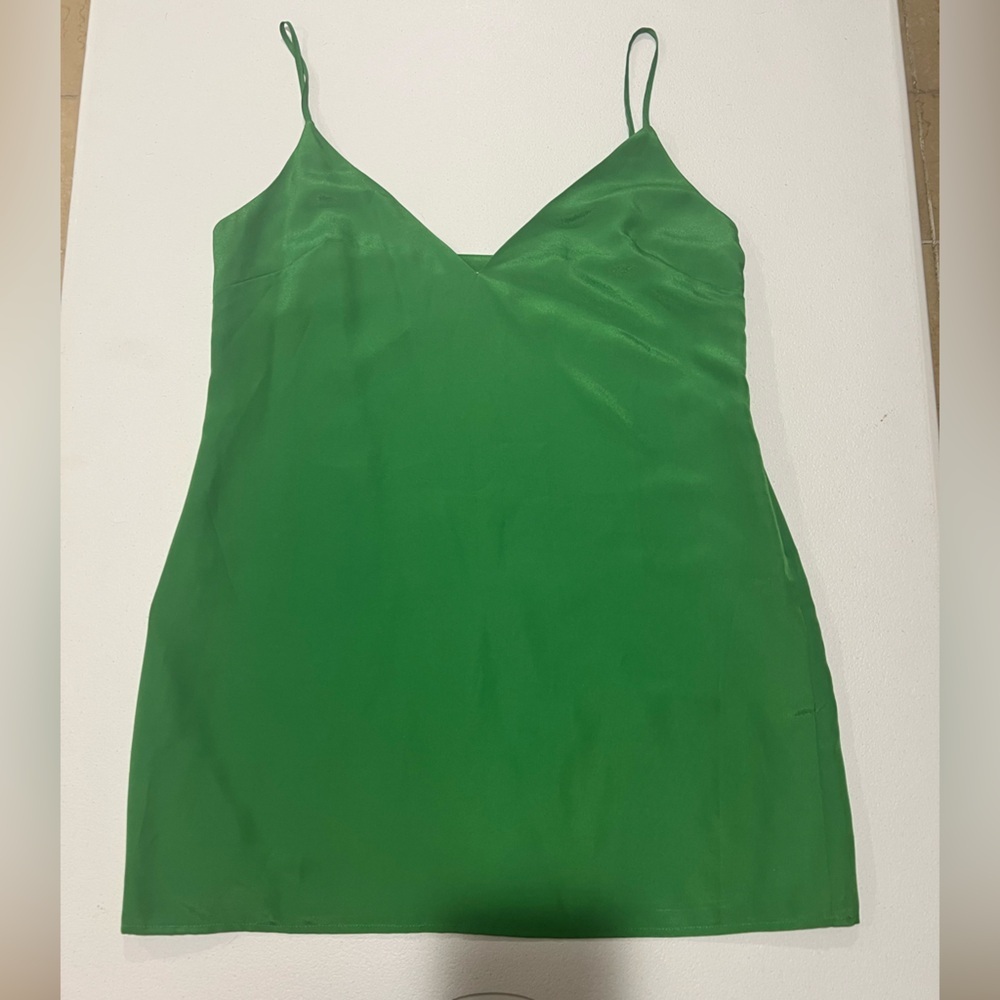 Lovers + Friends Vibrant Green Camisole /mini dress. L